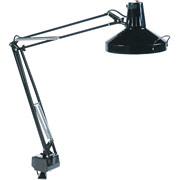 Professional Black Incandescent/Fluorescent Clamp-On Lamp