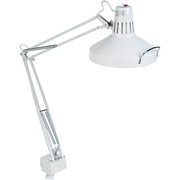 Professional White Incandescent/Fluorescent Clamp-On Lamp