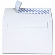 Pull & Seal Greeting Card Envelopes,  White