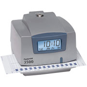 Pyramid 3500 Automatic Time Stamp/Payroll Recorder Clock