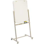 Quartet 3 1/2' x 2 1/2' Reversible Total Erase Mobile Presentation Easel, Putty