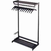 Quartet 36" 2-Shelf Garment Rack Black