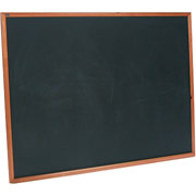 Quartet 3x4 Black Magnetic Chalkboard w/Oak Frame