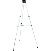 Quartet Aluminum Easel With Telescoping Legs, Heavyweight Easel, Silver