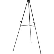 Quartet Aluminum Easel With Telescoping Legs, Lightweight, Black