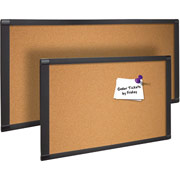 Quartet Cubicle Series Cork Bulletin Board, 18" x 42"