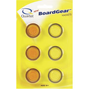 Quartet Translucent Magnets, 6/Pack