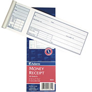 Receipt Books, 7-15/16" x 2-3/4", 1 Part