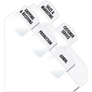 Redi-Tag Laser Index Tabs Refill Pack, 1-1/8" x 1-1/4", White