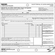 Rediform Bill of Lading Speedisets, Short Form, 5-3/8" x 8-3/4", 3 Part