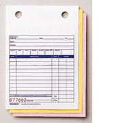 Rediform Carbonless Sales Registers Forms, 5-1/2" x 8-1/2", 3 Part