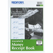 Rediform Receipt Books, 6-7/8" x 2-3/4", Hardbound, 2 Part