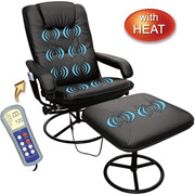 Relaxzen Ten Motor Massage Leisure Chair with Ottoman