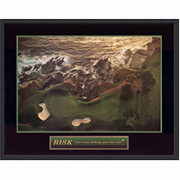 "Risk - Golf", Framed Motivational Print