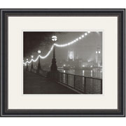 "River Thames by Night" Framed Print