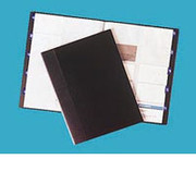Rolodex 480-Card Black Poly Business Card Book