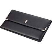 Rolodex 96-Card Black Faux Leather Business Card Book