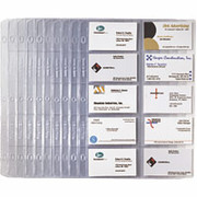 Rolodex Business Card Refill Pages, 10/Pack