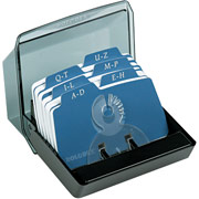 Rolodex Petite Covered Card File, 125 Cards