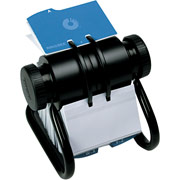 Rolodex Rotary Open Business Card File, 300 Cards/300 Sleeves, 600 Card Capacity
