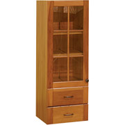 Room Additions Autumn Park Small Hutch with 2-Drawers and Glass Door