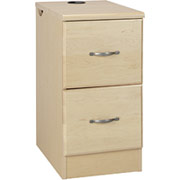 Room Additions Cambridge 2-Drawer Vertical File, Natural Maple