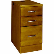 Room Additions Cambridge 3-Drawer Vertical File, Cherry Glaze