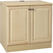 Room Additions Cambridge Large Base Cabinet with Wood Doors, Natural
