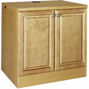 Room Additions Cambridge Large Base Cabinet with Wood Doors, Sandalwood
