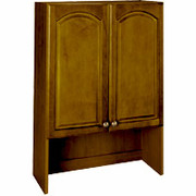 Room Additions Cambridge Large Hutch with Wood Doors, Cherry Glaze