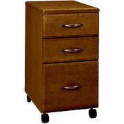 Room Additions Cambridge Mobile File Cabinet, Cherry Glaze