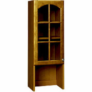 Room Additions Cambridge Small Hutch with Glass Door, Cherry Glaze