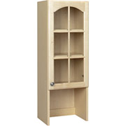 Room Additions Cambridge  Small Hutch with Glass Door, Natural Maple