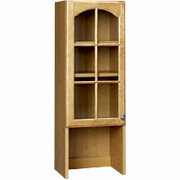 Room Additions Cambridge  Small Hutch with Glass Door, Sandalwood