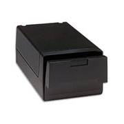 Rubbermaid Drawer-Opening Card Files, 5" x 8", Black, 1600 Cards