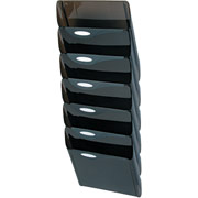 Rubbermaid Hot File Smoke 6-Pocket Wall File, Letter-Size