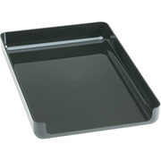Rubbermaid Image Black Plastic Front-Load Legal Tray (without Stacking Supports)