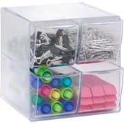 Rubbermaid Shelf Savers 4-Drawer Cube