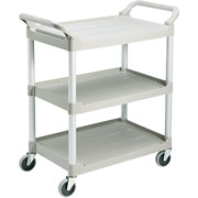 Rubbermaid Three-Shelf Economy Plastic Cart