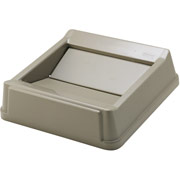 Rubbermaid Untouchable Free-Swinging Lid for 23-Gallon Waste Receptacle, Beige