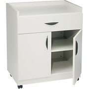 SAFCO Mobile Machine Stand with Drawer, Gray
