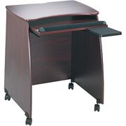 SAFCO Picco Duo Mobile Workstation, Mahogany