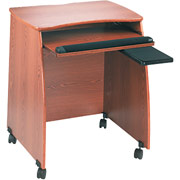 SAFCO Picco Duo Mobile Workstation, Medium Oak