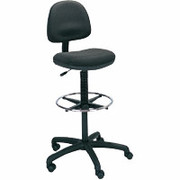 SAFCO Precision Black Drafting Swivel Stools - Adjustable Foot Ring