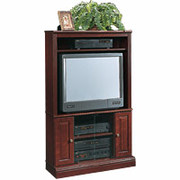 SAUDER Classic Cherry Corner Entertainment Stand