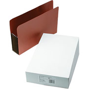 SJ Paper Full End Tab Expanding File Pockets, Legal, 6" Expansion, 10/Box