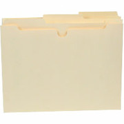 SJ Paper Manila File Jackets, Flat, 3 Tab, Letter Size, 100/Box