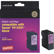STAPLES Black Ink Cartridge Compatible with Epson T013201