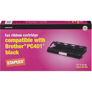 STAPLES Fax Cartridge Compatible with Brother PC-401