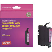 STAPLES Magenta Ink Cartridge Compatible with Epson T032320